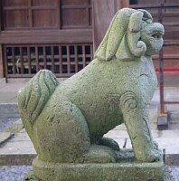 三十番神社の江戸狛犬