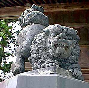鬼無里神社の狛犬